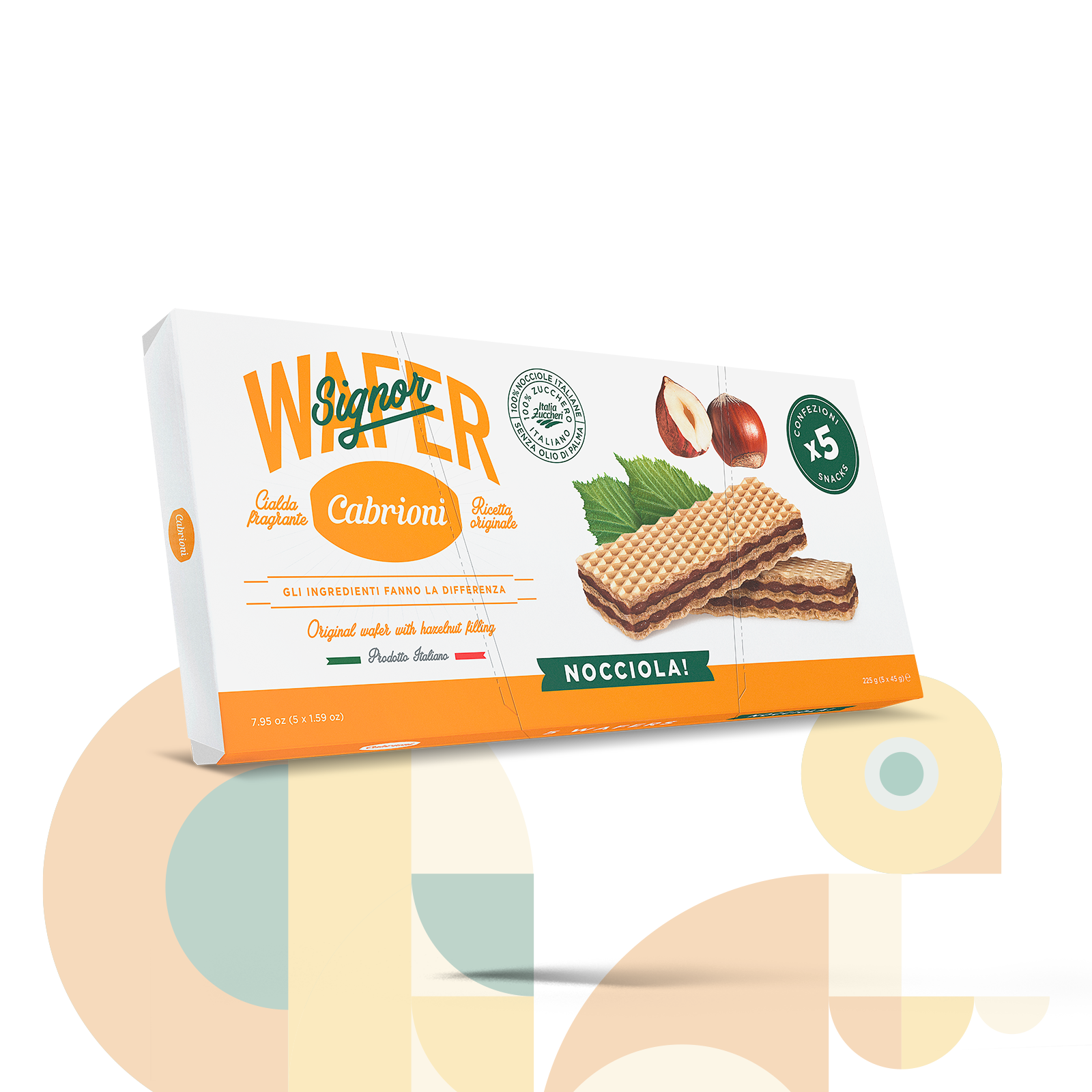 Signor Wafer Nocciola Multipack - 5 X 45 gr - 225 gr.