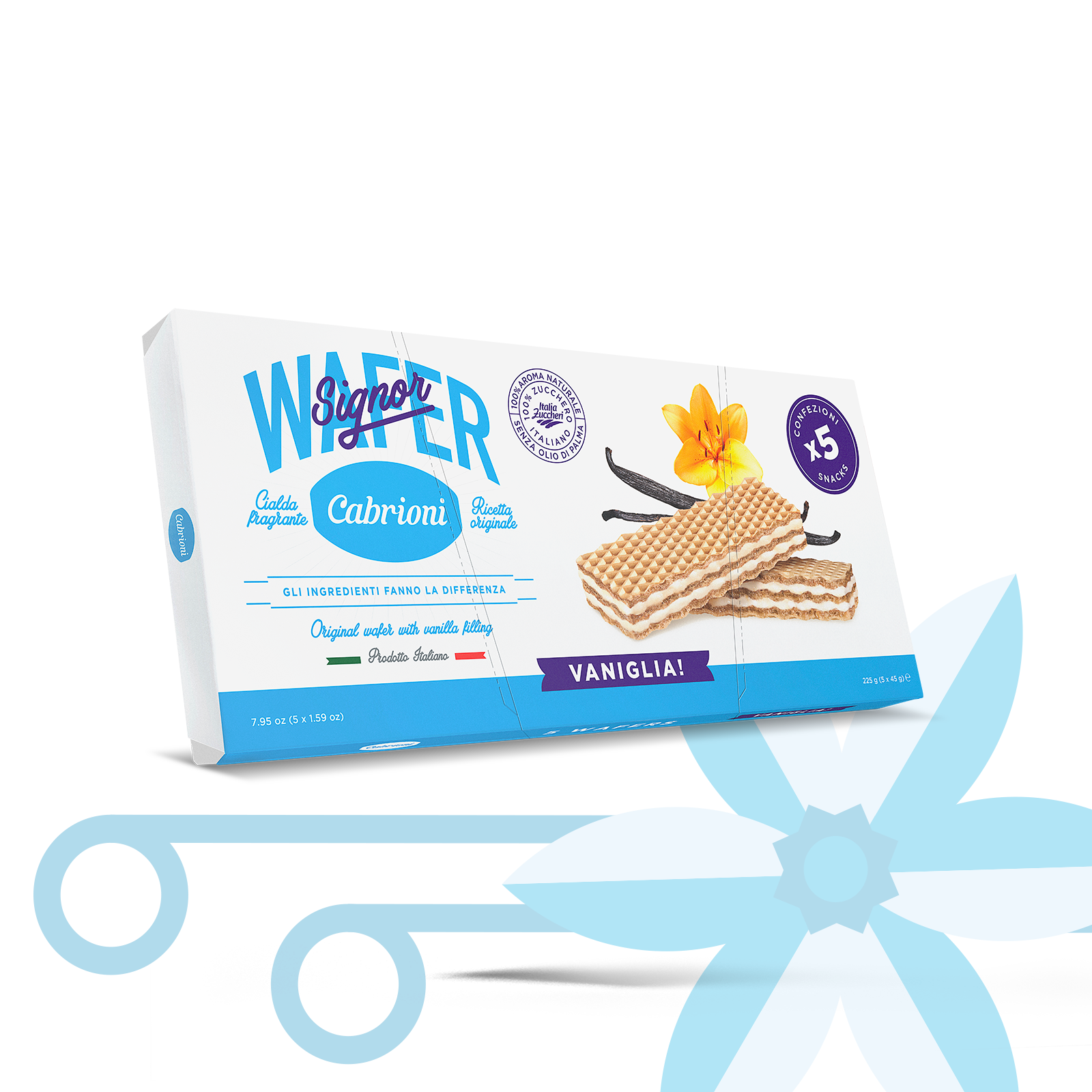 Signor Wafer Vaniglia Multipack - 5 X 45 gr - 225 gr.