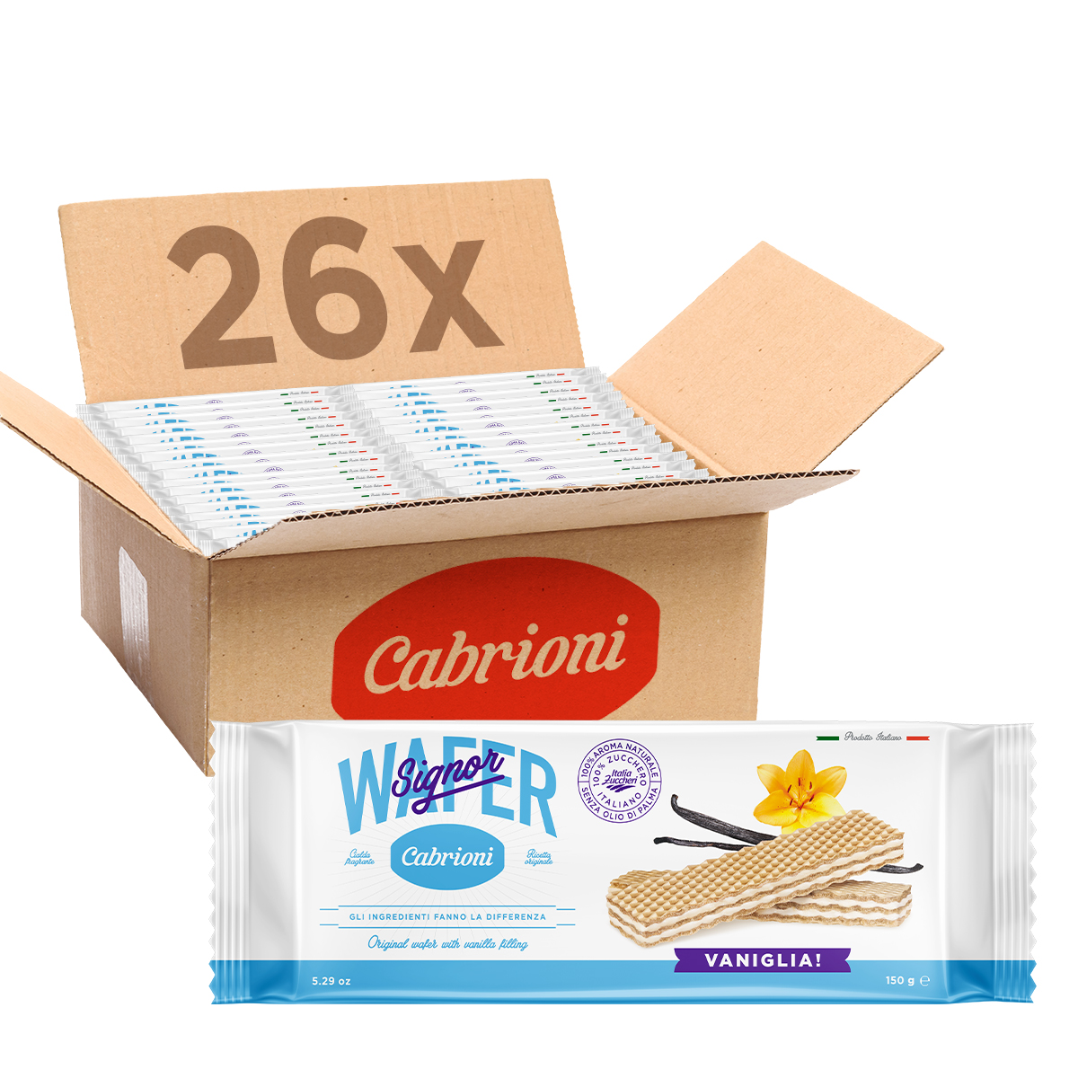 Vanilla Signor Wafer - Pack of 26