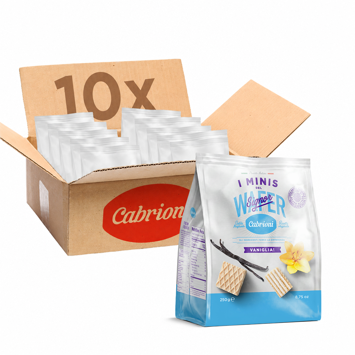 Minis Vanilla - Pack of 10 x 250 gr.
